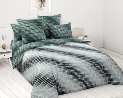 Постельное белье Арно 1 Перкаль темно-зеленый